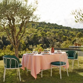 Gestreept tafelkleed geweven-geverfd, 30% gerecycled katoen, SOIZIC