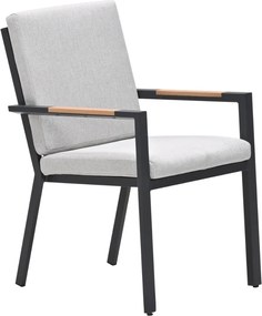 Garden Impressions Kasper tuinstoel stapelbaar - donker grijs