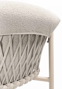 4 Seasons Outdoor Allora tuinset latte met Quatro tafel met Robusto teak blad 220 x 95 cm * Sale * Tuinset   beige weerbestendig