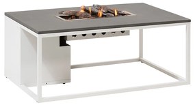 Cosi Fires Cosiloft lounge vuurtafel 120 cm wit - grey top
