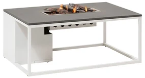 Cosi Fires Cosiloft lounge vuurtafel 120 cm wit - grey top