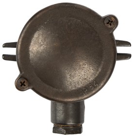 Jaren 30 Vintage Lasdoos Eindpunt Zwart Brons