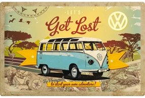 Metalen bord Volkswagen VW - Let‘s Get Lost (60x40), (60 x 40 cm)