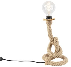Landelijke tafellamp van touw - Ropa Landelijk / Rustiek E27 Binnenverlichting Lamp