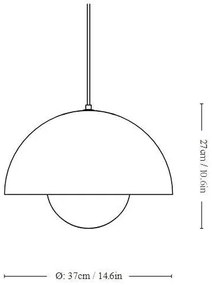 &amp;tradition -  Hanglamp FlowerPot Mosterd Design Metaal