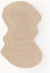 Handgetuft wollen vloerkleed Aliza in organische vorm