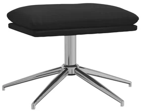 vidaXL Voetenbank 60x60x39 cm microvezelstof zwart