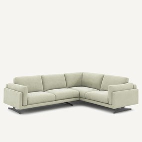 Hoekbank van stonewashed fluweel, CÉSAR