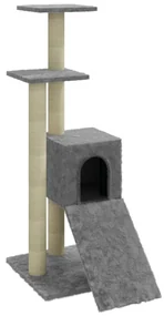 vidaXL Kattenmeubel met sisal krabpalen 92 cm lichtgrijs