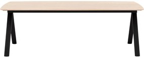 Goossens Excellent Eettafel Floyd, Semi rechthoekig 280 x 100 cm