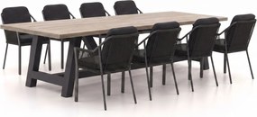 Diningset Tierra Outdoor | 8 personen teakhout | Tuinset stapelbaar | 9-delig | Kees Smit Tuinmeubelen