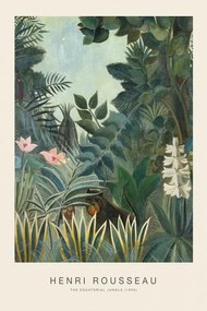 Kunstreproductie The Equatorial Jungle (Special Edition) - Henri Rousseau