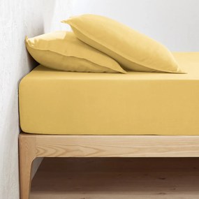 Hoeslaken in gewassen linnen, omslag 35 cm, Linot