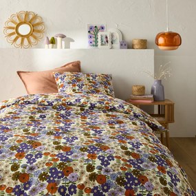 Bedset 50% recycled katoen, rechthoekige kussensloop. Marisol