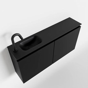 Mondiaz Ture 100cm toiletmeubel urban met wastafel urban links 1 kraangat