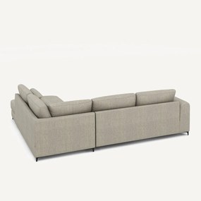 Omvormbare hoekbank rechts, tweed stof, Marsile