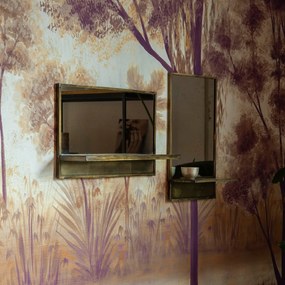 Gouden Spiegel Met Plankje - 37x61cm