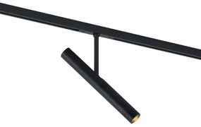 Moderne spot zwart voor railsysteem 1-fase - Slimline Avery