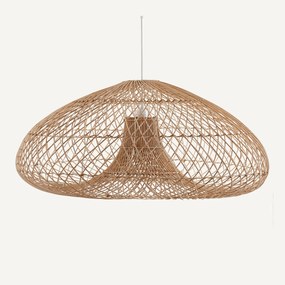 Hanglamp in gevlochten rotan, Titou