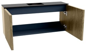 Mondiaz Joya 90cm toiletmeubel dusk met wastafel faye midden zonder kraangat urban