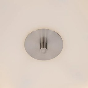 Stoffen Landelijke plafondlamp zwart 70 cm - Drum Modern, Landelijk / Rustiek E27 rond Binnenverlichting Lamp