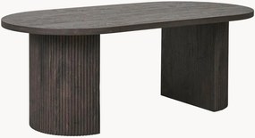 Ovale salontafel Boavista met houtlook