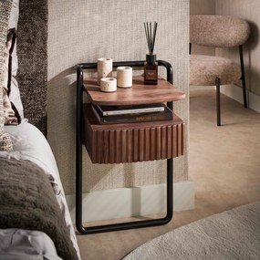 Nachtkastje Acacia - 40x35x67cm.