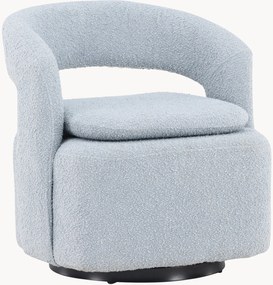 Bouclé draaistoel Laurel
