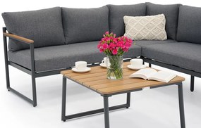 Aluminium tuinhoek Bresso Garden Point antraciet