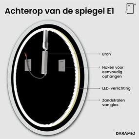 Ronde spiegel met verlichting E1