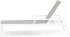 Lifestyle Garden Furniture Licata Ligbed Verstelbaar Aluminium/Textileen /Aluminium/textileen Wit