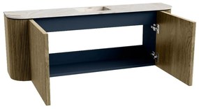 Mondiaz Joya DLux 115cm toiletmeubel ronding links/rechts dusk met wastafel faye midden 1 kraangat frappe