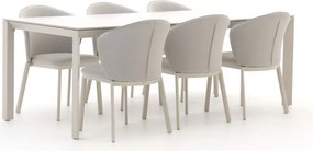 Diningset Bellagio | 6 personen | Tuinset sintered stone | 7-delig | Kees Smit Tuinmeubelen