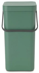 Brabantia Sort & Go Afvalemmer - 16 liter - hengsel - met beugel - fir green 129827