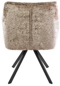 Velvet Eetkamerstoel Draaibaar Zand