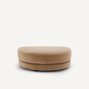 Modulaire voetensteun in stonewashed fluweel, TIBERIO