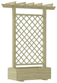 vidaXL Pergola plantenbak 162x56x204 cm hout