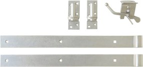 Tuinhek poort composiet Design antraciet met alu frame incl. hang- en sluitwerk (100  x  80 cm)