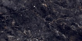 Mexen Rokocha Zwarte geglazuurde gres rect. G1, vloer- en wandtegel 120 x 60 cm, hoge glans - TL205-120-060-01