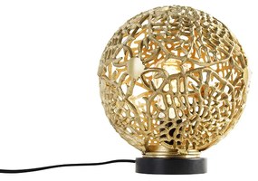 Art deco tafellamp goud met zwart - Maro