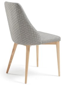Kave Home Rosie Design Eetkamerstoel Lichtgrijs