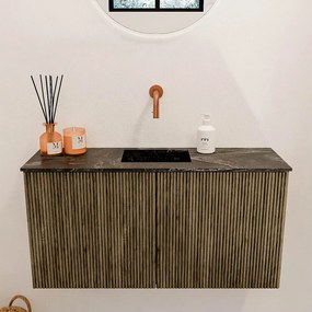 Mondiaz Joya DLux 80cm toiletmeubel dusk met wastafel faye midden zonder kraangat lava