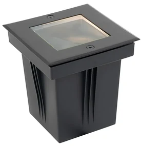 Buitenlamp Moderne grondspot zwart verstelbaar IP65 - Oneon Modern GU10 IP65 Buitenverlichting vierkant