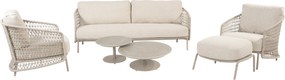 Puccini stoel bank loungeset 6 delig keramiek latte 4 Seasons Outdoor