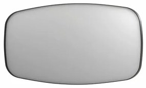 INK SP29 spiegel - 160x4x80cm contour in stalen kader - geborsteld metal black 8409685