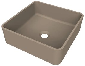 Arcqua Case waskom - vierkant - 37x37cm - mat truffel WAS807891