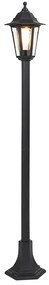 Buitenlamp met dimmer Smart lantaarn zwart 122 cm incl. Wifi ST64 - New Haven Klassiek / Antiek E27 IP44 Buitenverlichting