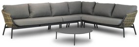 Hoek loungeset 5 personen Aluminium/wicker Taupe  Coco Nathan/Pacific