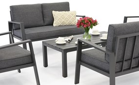 Zakintos Coffee 6 antraciet aluminium set Garden Point