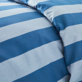 Dekbedovertrek 50% gerecycled katoen, Tabaka blauw